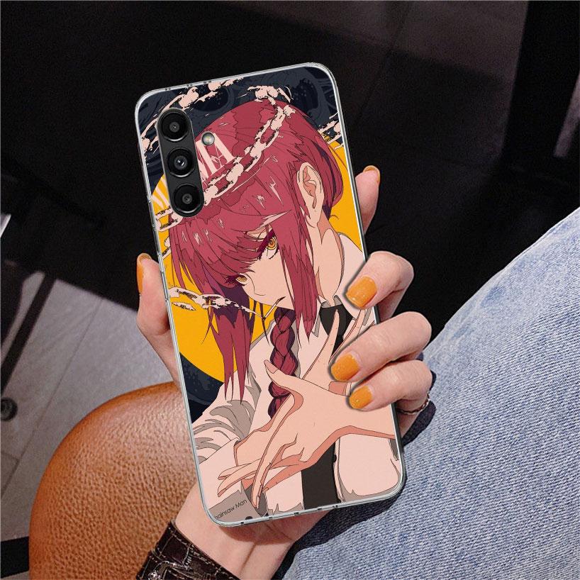 C-Chainsaw Mans Makima Phone Case For Samsung Galaxy A17 A16 A15 A14 A13 A57 A56 A55 A54 A53 A37 A36 A35 A34 A33 A26 A25 A24 A23