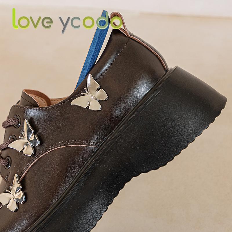 Love Ycodo Жіночі повсякденні лофери Зручні весна літо осінь Студентська мода для дівчаток Повсякденне шкіряне взуття
