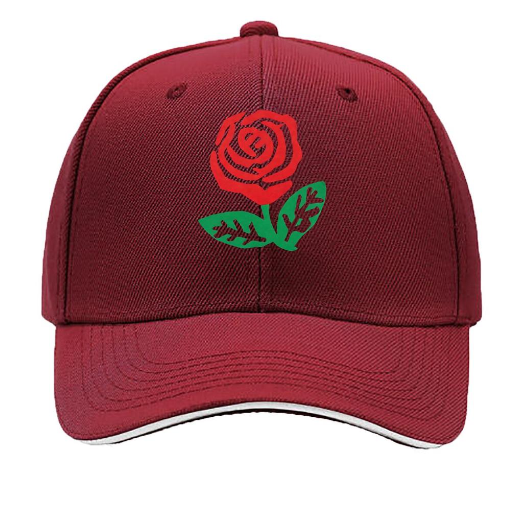 Green Leaf Rose Baseball Cap Breathable Adjustable Hat for Couples Lightweight YK Style Couple Ha Sandwich Baseball Cap