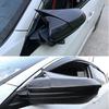 For Honda Civic 10th 2016- Car Rearview Side Mirror Cover Wing Cap Sticker Exterior Door Rear View Case Trim Carbon Fiber