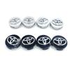 4 PEÇAS 62mm Tampa Central de Roda de Carro Emblema Decorativo Calota de Roda Para C-hr Rav4 Yaris Hilux Avensis Prius Auris Corolla Cross