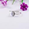 Natural Moonstone Ring, Dainty Ring, Handmade 925 Sterling Silver Ring, Designer Ring, Gift for Girls