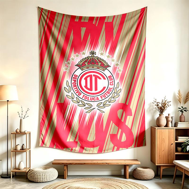 Deportivo Toluca Futbol Club (5) Tapestry Suitable For Decorating Homes Dorms And Bedrooms Soft To The Touch And A Perfect Gift For Friends And Family