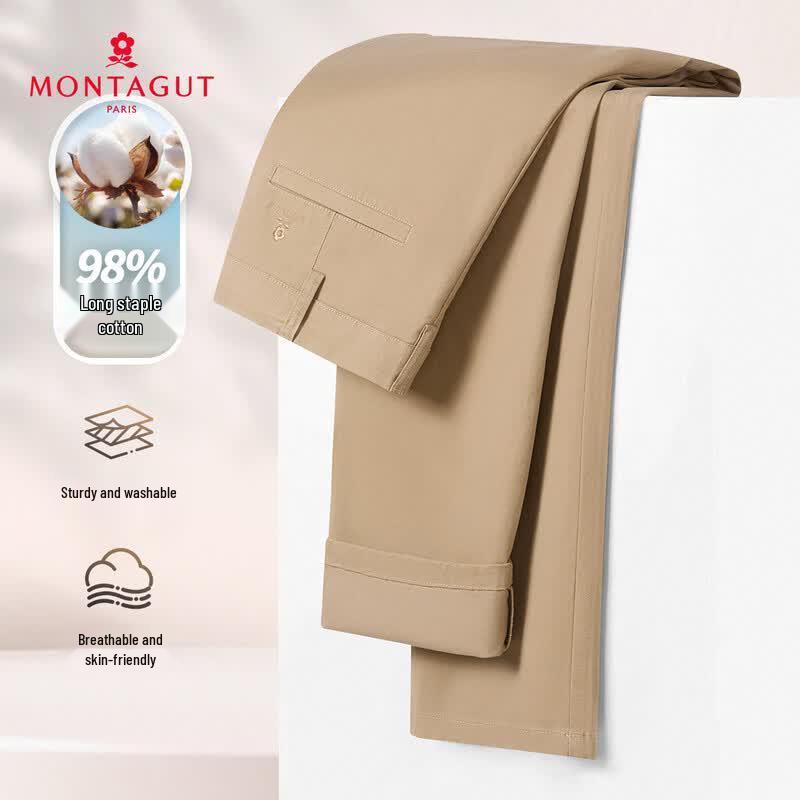 MONTAGUT Men's Breathable Straight-Leg Casual Pants