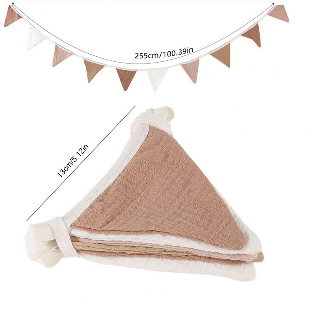 Children Room Flag Kids Wall Hanging Banner Soft Fabric Baby Banner Flag Nursery Garland for Boho Wedding Shower Party Event