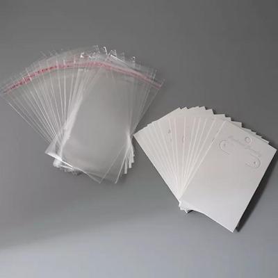 20Sets Schmuck Ohrring Karte + Transparent Opp Plastiktüte Für Geschenk Handgemachte 6x10cm Schmuck Verpackung
