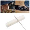 6 String Acoustic Guitar Nut and Saddle Pre-Slotted Bone Nut with Nut Files Set 320/240 Grits