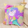 Dr Slump A-Arale Chan Cushion Cover Silky Short Plush Invisible Zipper Dustproof Sofa Pillow Case For Home Decor