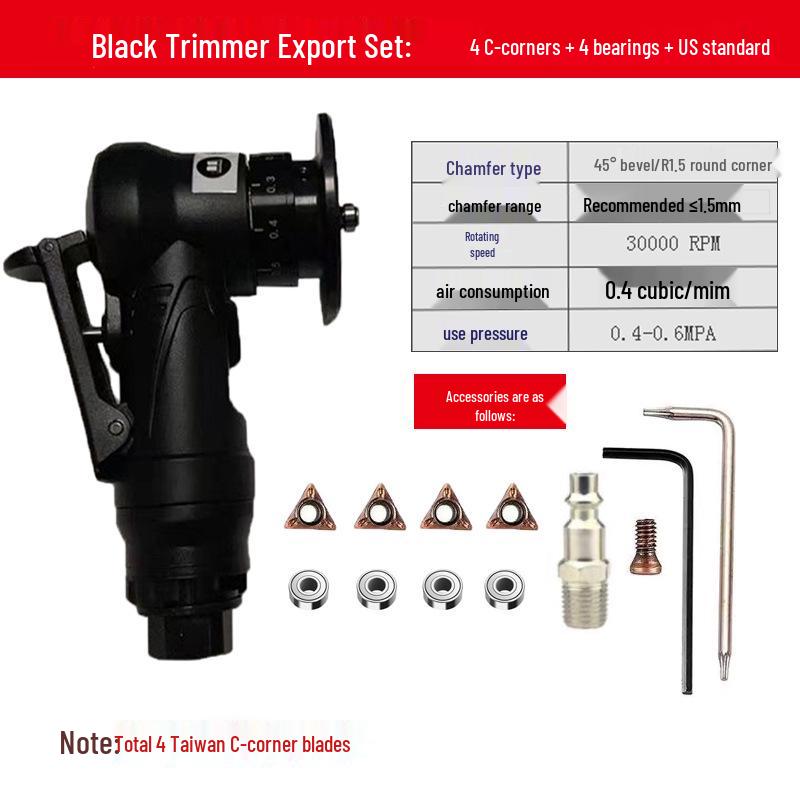 Handheld 45° Pneumatic Chamfering Machine for Metal Deburring