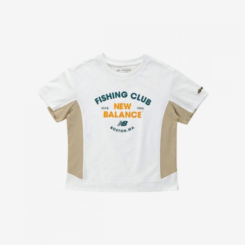 

New Balance Uqs Nk9ee2401u 39 Fishing Club 2 Logo Point Short Sleeve Tee 130