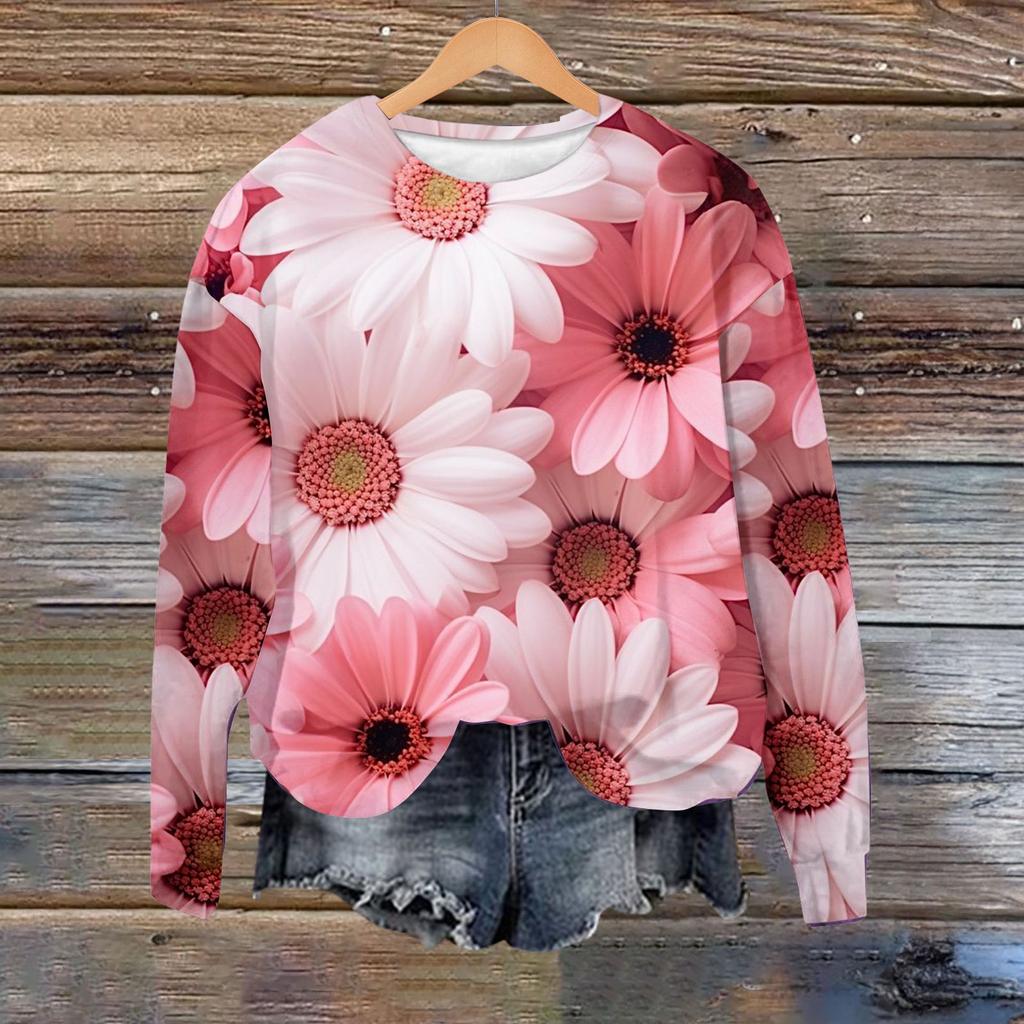 Dame Vår Høst Og Sommer Genser med Åpning foran Boyfriend Sweatshirts Dame Grafiske Sweatshirts Dame Hettegenser Topper Dame