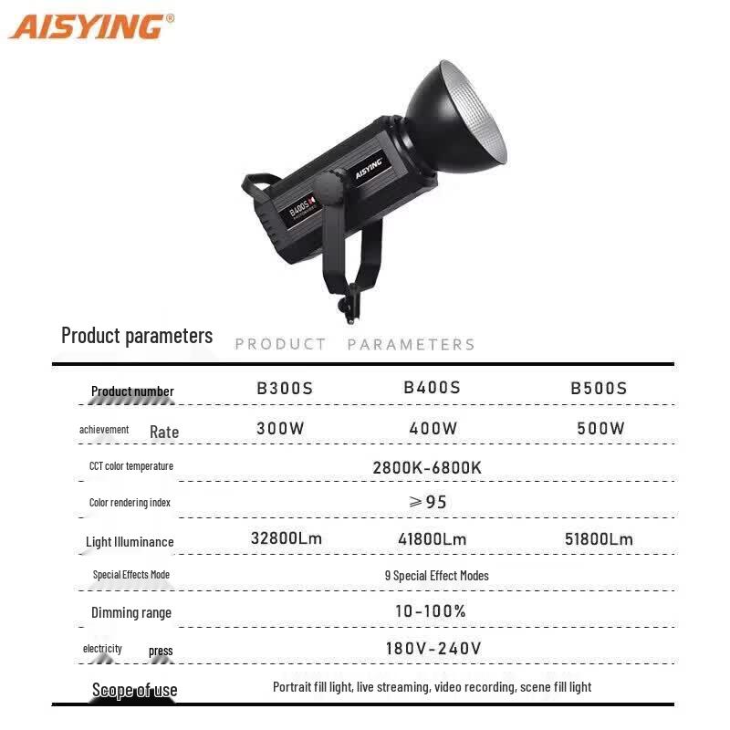 WOLFGANG B500S 500W Bi-Color Spherical LED Video Light