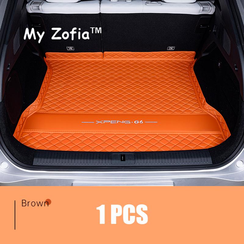 For Xpeng G6 2024 2025 2026 Car Boot Mat Rear Trunk Liner Cargo Protection Leather Mat Interior Modification Accessories