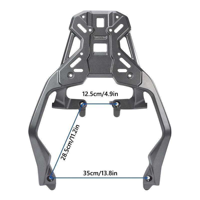 Honda Forza/X-ADV750 Motorcycle Rear Luggage Rack: Thickened Aluminum Alloy