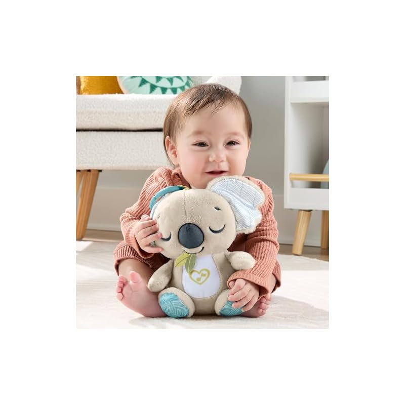 Fisher-Price Sleeping Koala Baby & Toddler Toy, Plush Toy, Ages 0+, Gray JBD65