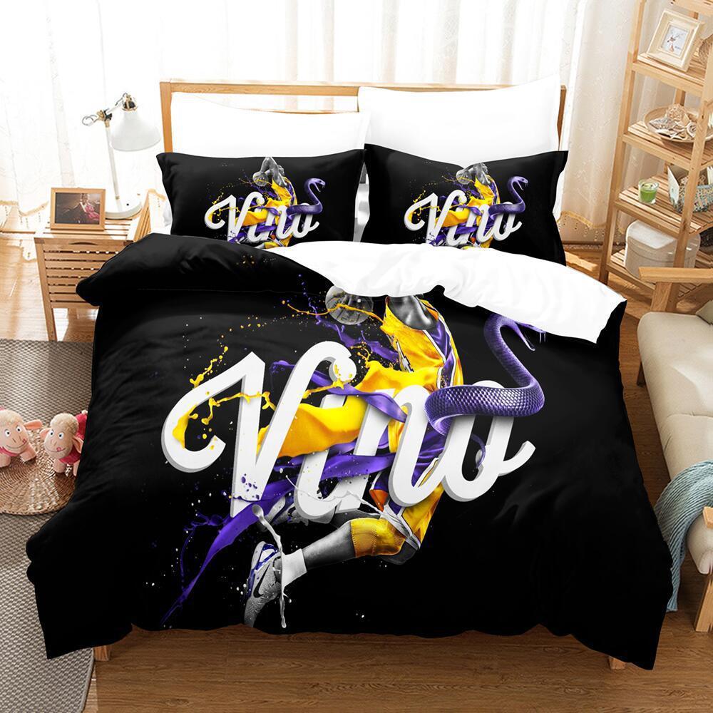 Basketball Digital Printing Bedding Three-Piece Microfiber Polyester Cotton Duvet