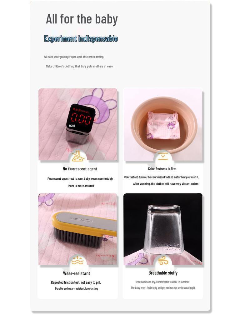 Girls' Summer Pajama Set: All-Cotton Tank Top & Short Skirt with Suspenders - Sweat-Absorbent Baby Homewear for Air Conditioning Comfort