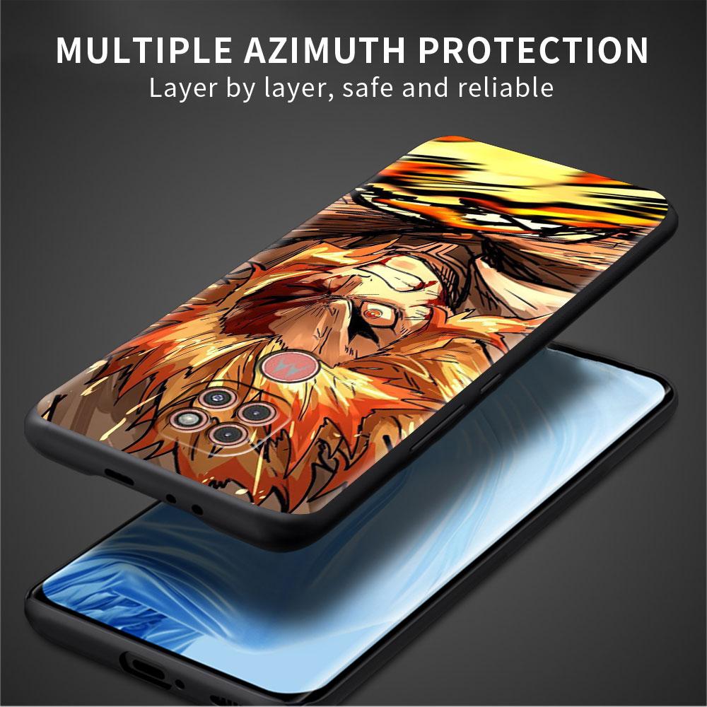 Dämon Slayer Anime Fall Für Motorola G30 G9 Spielen G82 G52 G60 G8 G9 Power G50 One Fusion Edge 30 20 schwarz Weiche Telefon Capas