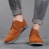 Fashion High Quality Brand Suede Leather Men Shoes Fashion Men Oxford Shoes Comfortable Formal Shoes For Men Sneakers Male Flat Footwear