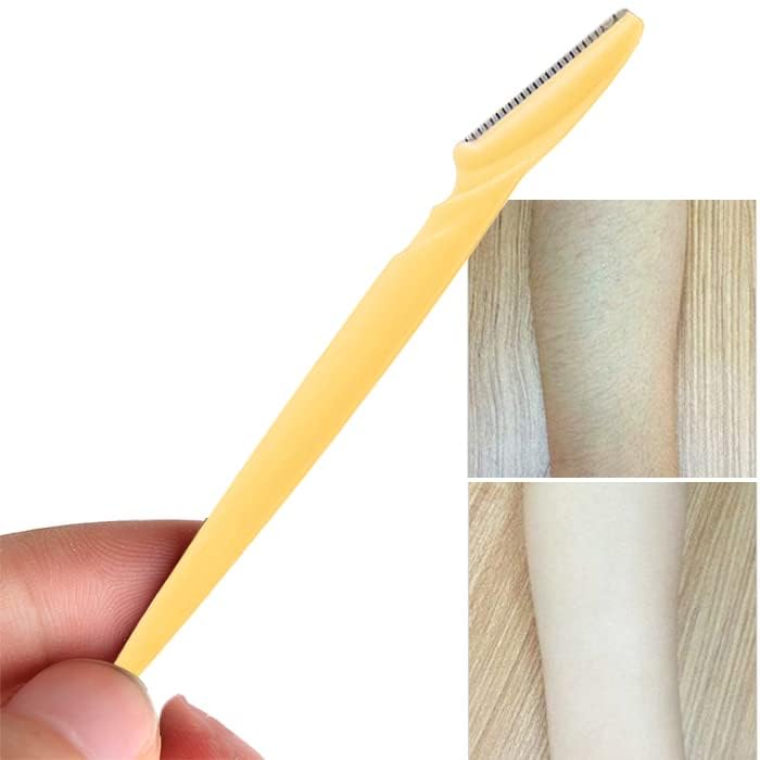 Generic Eyebrow Razor Set for Women, Dermaplaning Tool, Hair Trimmer and Shaver, 3 Count Chrome Razors