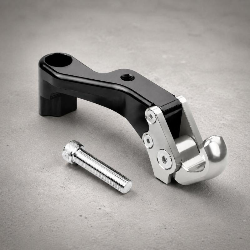 Curved Motorcycle Carry Hook for Shopping and Personal Bags, Accessory Mount Design with Included Mounting Screw Pack