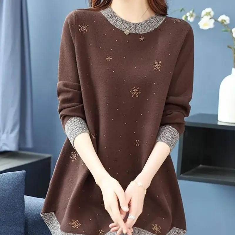 Sweater Pullovers Tops Women Long Sleeves Autumn Winter Blouse Oversized Loose Shirt Slim Pullover Tops