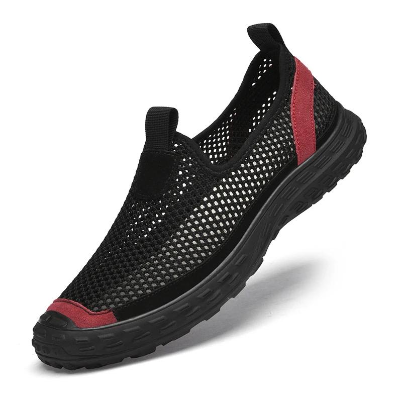 Fashion Summer Mesh Men Casual Shoes Outdoor Water Sneakers Men Trainers Non-slip Climbing Hiking Shoes Breathable Men's Treking Shoe