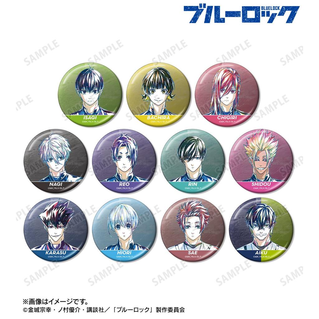 TV Anime Trading Ani Art 3rd Edition Metallic Can Badge Box "Blue Lock" 11-Piece
