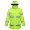 Unisex Reflective Heated Rainproof Jacket for Construction and Security Work