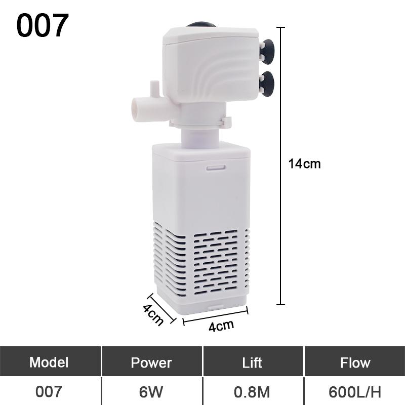 Aquarium Filter Pump Fish Tank Submersible Silent Air Oxygen Aerator Water Change Pump Aquarium Air Pump Wave Maker 220v