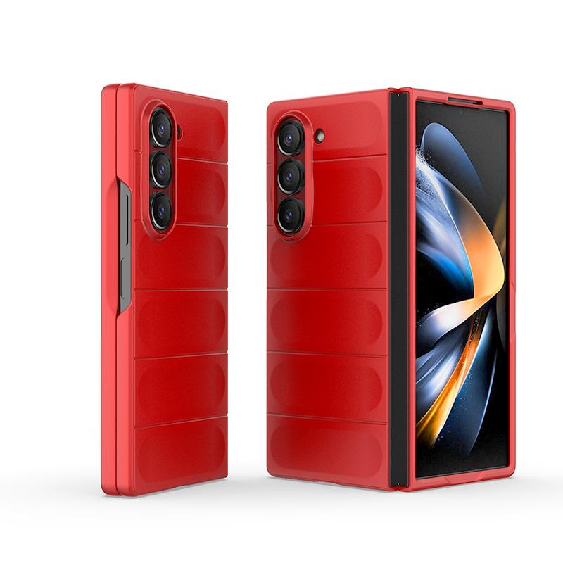 For Samsung Galaxy Z Fold 6 5 4 3 Fold6 Fold5 W22 W23 W24 5G Frosted Anti-fingerprint Super Anti-drop Lens All-inclusive Case Cover Protection Shell