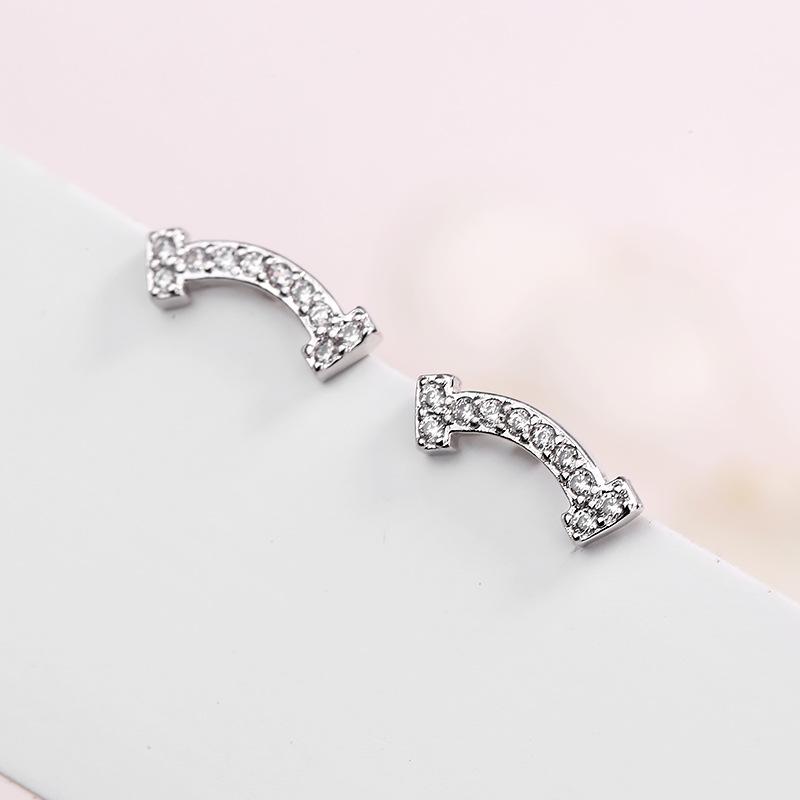 Lindon Kolczyki ze stopu miedzi z cyrkoniami Kolczyki wiszące dla kobiet Prezenty weselne