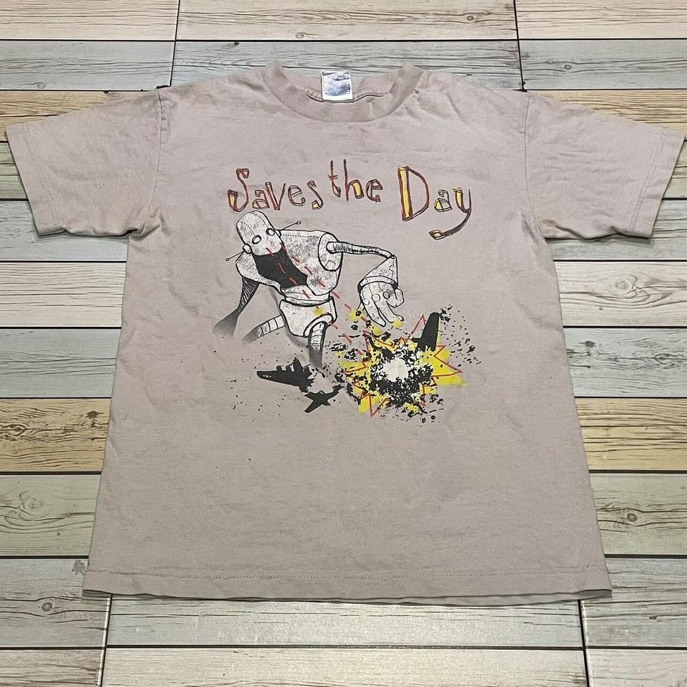 2007 Saves The Day Band Sand Shirt Unisex Concert S5XL TR546 Unisex T-Shirt S