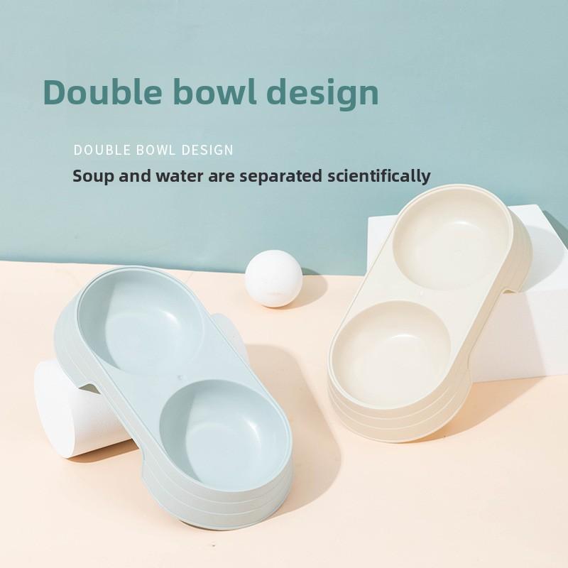 Cat Bowl, Pet Double Bowl, Candy-colored Pet Feeding Bowl, Export Bowl, Pet Dog