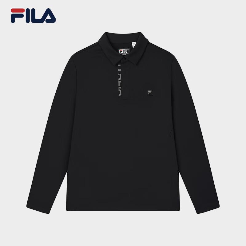 

FILA Men s Knitted Long Sleeve Polo Shirt M