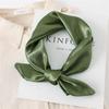 60cm Einfarbiger Halstuch Hijab Schal für Frauen Weiches Satin Stirnband Haarschals Damen Quadratische Schals Kopftücher für Damen