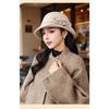 Women S Vintage Bucket Hat With Flower Pom Pom For Autumn Winter