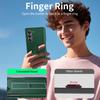 Custodia per Telefono Samsung Galaxy Z Fold 6 con Porta S Pen, Supporto Nascosto, Protezione Schermo, Custodia Protettiva Robusta Antiurto-Verde