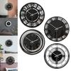 Round Wall Clock, 11 inch Battery Operated, Creative Fashionable Nordic Style, Non Ticking Digital
