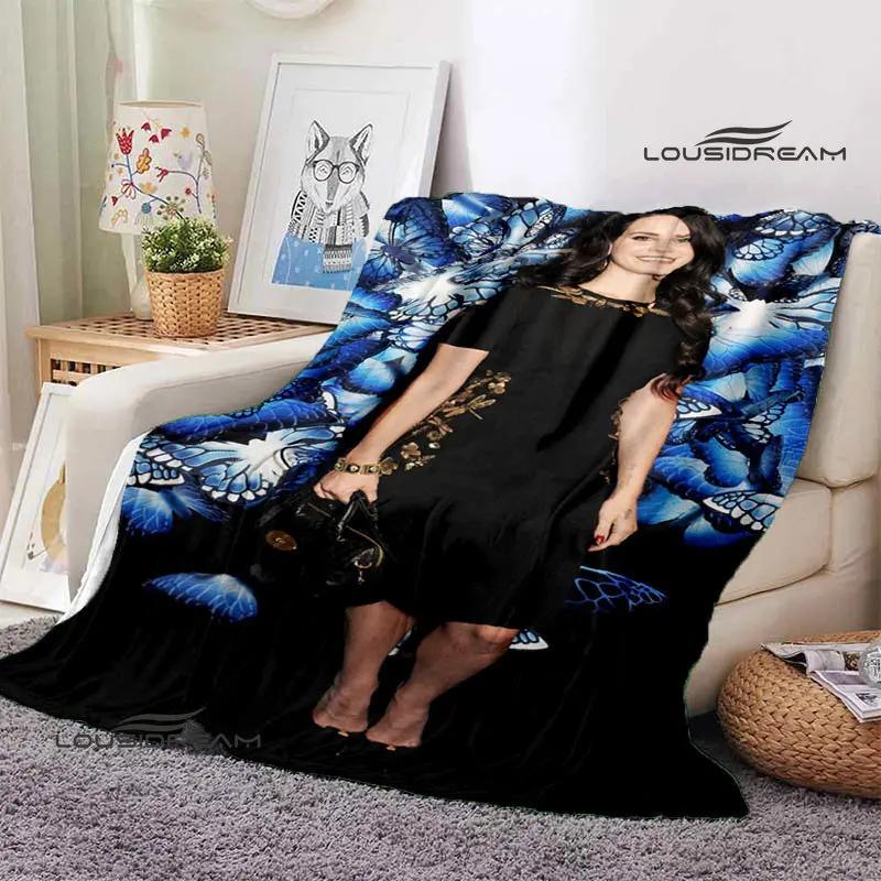 Lana Del Rey Retro Printing blanket Children's Warm Flange Home travel bed linings Birthday Gift