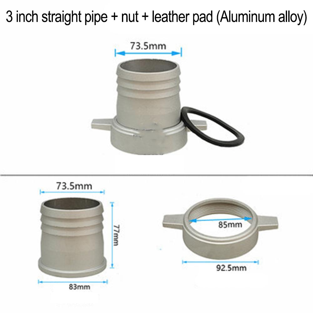 Aluminium Wasserpumpe Aluminium Rohranschluss mit Gummidichtung Wasserpumpen Verbindungsrohr Benzin-Wasserpumpe Zubehör