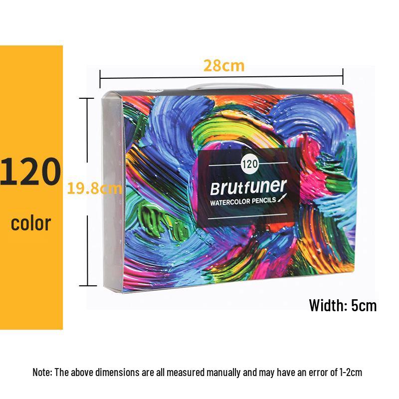 

Набор карандашей 120 цветов на масляной основе и 180 цветов водорастворимых с ручками для комиксов и граффити - Идеальный художественный подарок 2B