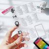 Dagsplan Gjennomsiktig silikon klare stempler for segl DIY Scrapbooking Fotoalbum Dekor Kunst Kalender Dato Måned Uke Tidsplan