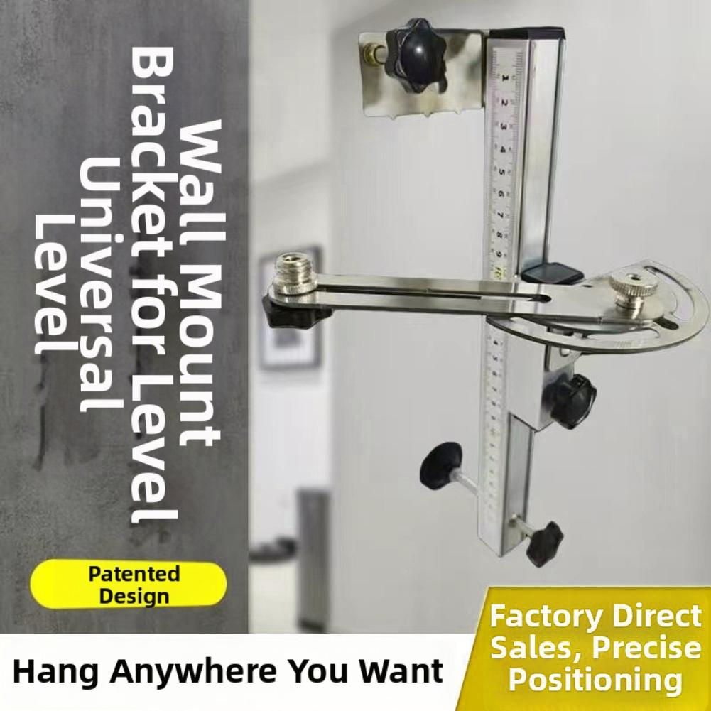 Swivel Holder Wall Mount Level For Woodworking Compact Support Versatile Installation Space Saving Adjustable Wall Mount
