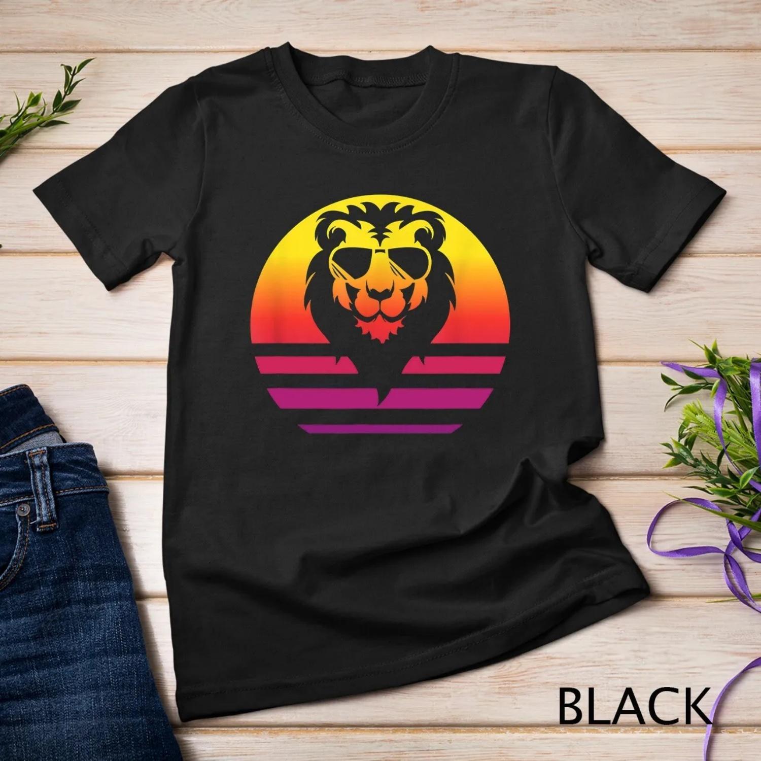 

Lion Retro Style Vintage T Shirt XXXXXL чорний