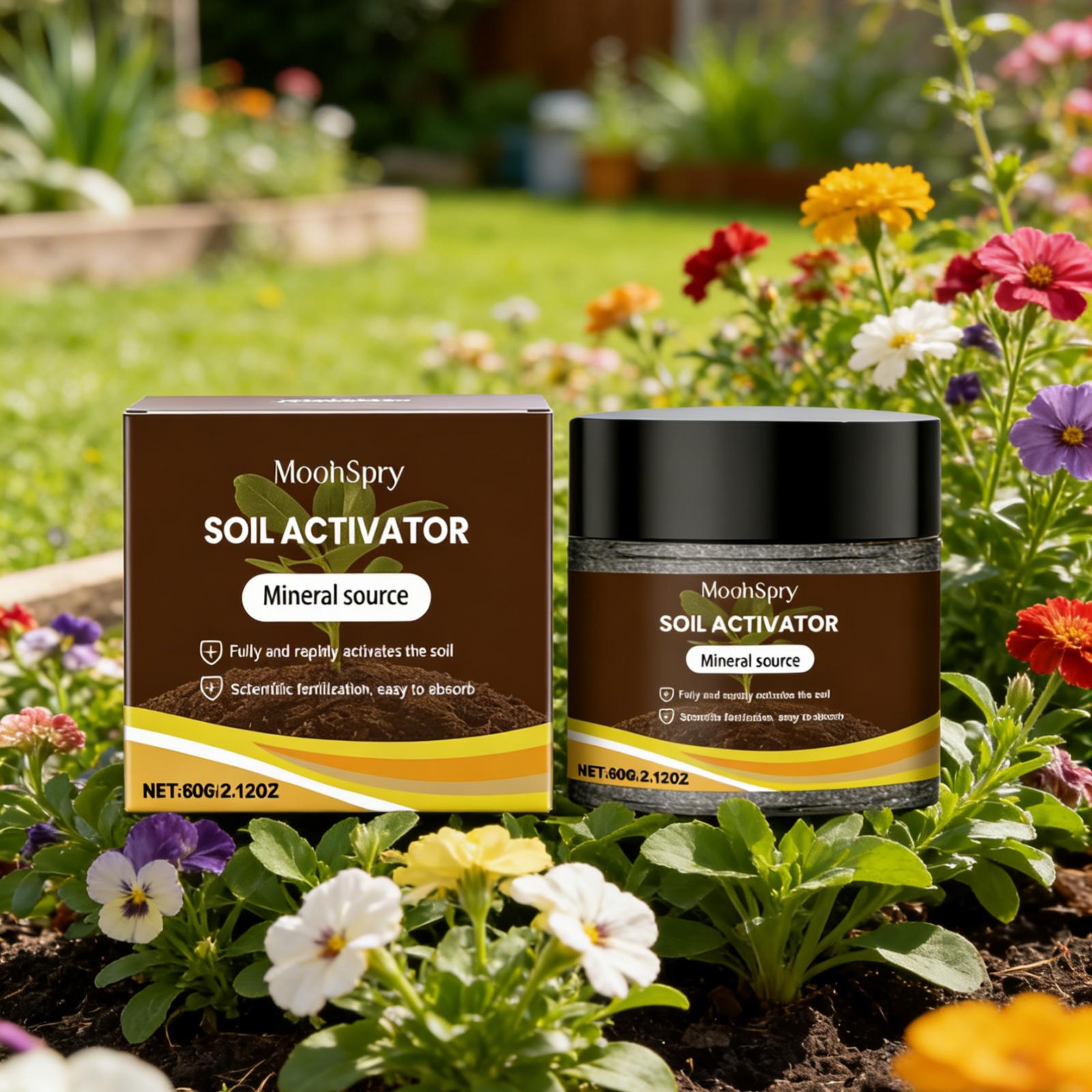 

MoonSpry Soil Activator Promote Plant Growth Boost Root Development Scientific Fertilization Mild Plant Nutrient Supplement 120g 60g