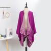 Double-Sided Cloak, Ethnic Style Pattern Shawl, High-End Wear, Women Wear Warm Shawl Jacket On Both Sides