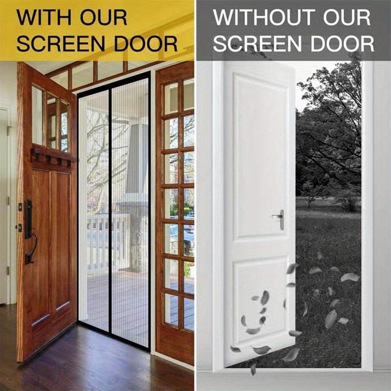 Magnetic Screen Door Curtain Self Closing Anti-mosquito Windproof Mosquito Net Air-Conditioning Partition Curtain