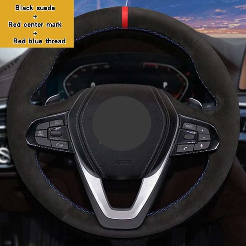 Custom Car Steering Wheel Braid Cover 100% Fit For BMW G20 G21 F40 F44 G22 G23 G26 G30 G31 G32 G11 G12 X3 X4 Car Accessories