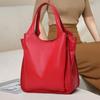 Women's Soft Leather Tote Bag 2025 - Large Capacity Genuine Cowhide Shoulder Handbag